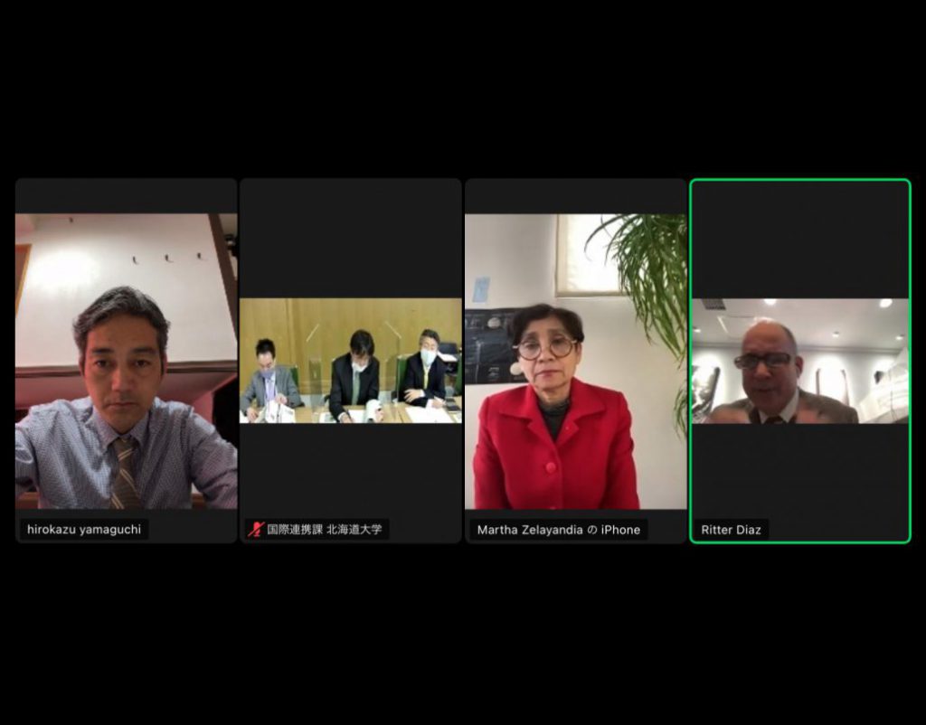 Virtual Meeting with Hokkaido University